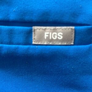 Fig scrubs blue top and pants